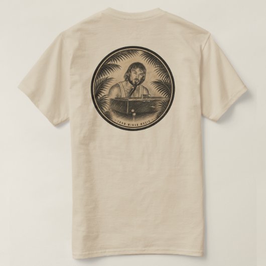 John Minar Music Tシャツ (デザイン裏面)