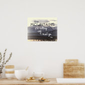 John Muir引用文ポスター山々が呼んでいる ポスター (キッチン)