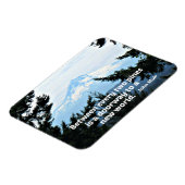 John Muir:「松と松の間に入り口がある」 マグネット (左側)