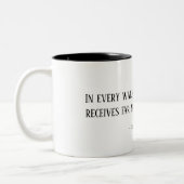 John Muir Nature Walk Quote Mug  ツートーンマグカップ (左)
