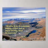 John Muir Quotation Poster ポスター (正面)