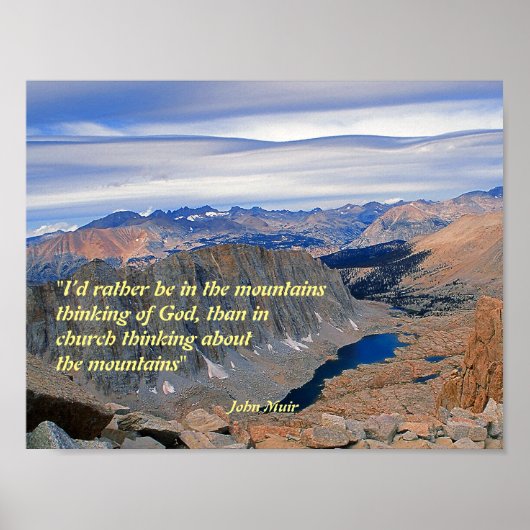 John Muir Quotation Poster ポスター (正面)