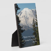 John Muir Quote Scenic Mount Rainier フォトプラーク (側面)