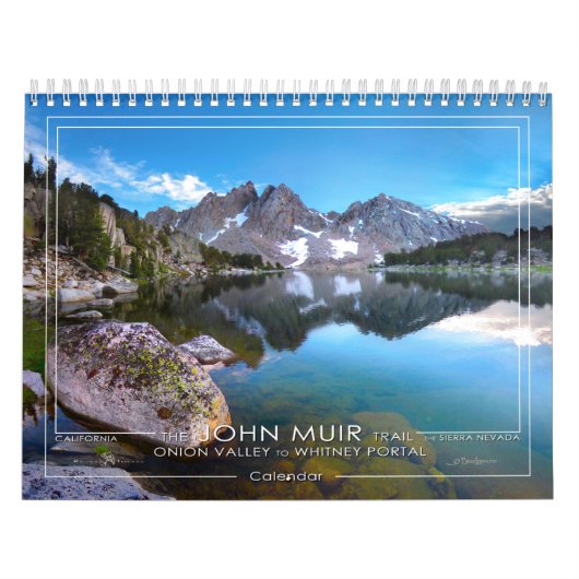 John Muir Trail – オニオンバレーからウィットニーポータル – カレンダー (カバー)