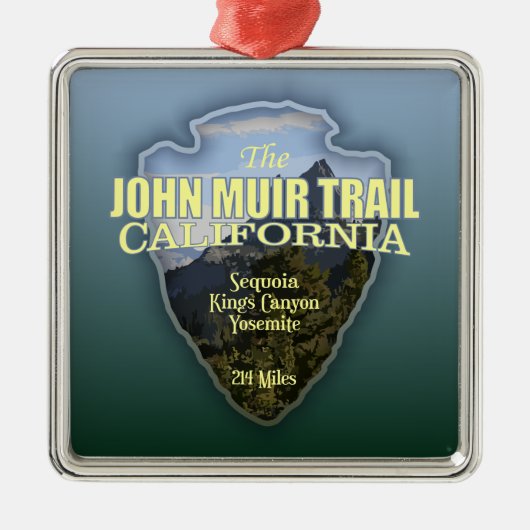 John Muir Trail （矢印） メタルオーナメント (正面)