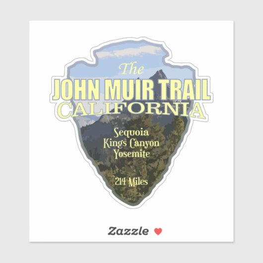 John Muir Trail (arrowhead) シール (シート)