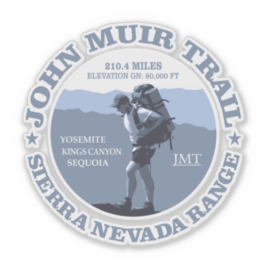 John Muir Trail(BG) シール (正面)