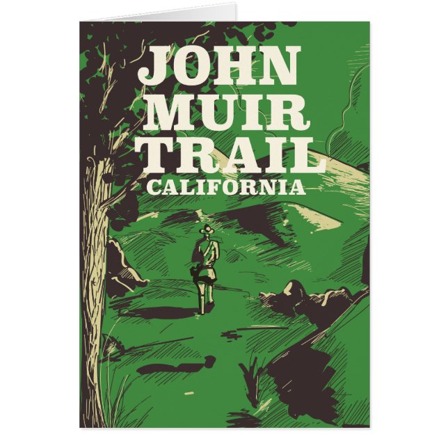 John Muir Trail California旅行ポスター。 (正面)