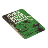 John Muir Trail California旅行ポスター。 マグネット (右側)