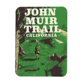 John Muir Trail California旅行ポスター。 マグネット (縦)