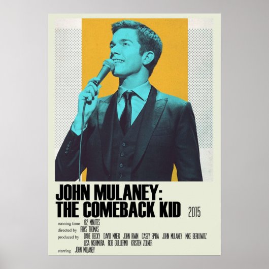 John Mulaney The Comeback Kid Alternative Art Movi ポスター (正面)