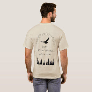 John of the Woods- Front and Back Design T-Shirt Tシャツ