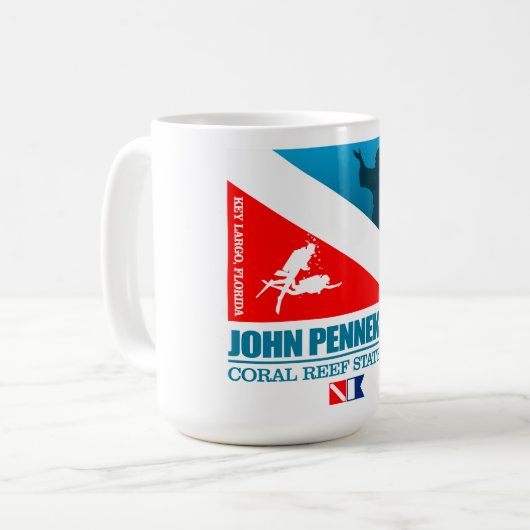 John Pennekamp SP (sq) コーヒーマグカップ (正面左)