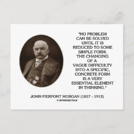 John Pierpont Morgan問題は解決できない ポストカード