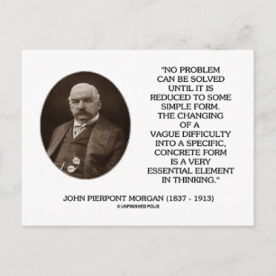 John Pierpont Morgan問題は解決できない ポストカード