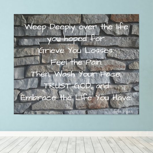 John Piper 「自分の人生を受け入れる」 キャンバスプリント (インサイチュ (ウッドフロア))