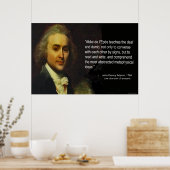 John Quincy AdamsのAbbe L'Epeeの作品引用文 ポスター (キッチン)