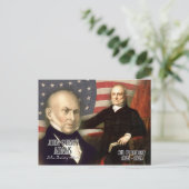 John Quincy Adams – 第6代米国大統領 ポストカード (スタンド正面)