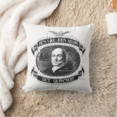 John Quincy Adams 1824キャンペーン装飾用クッション クッション (ブランケット)