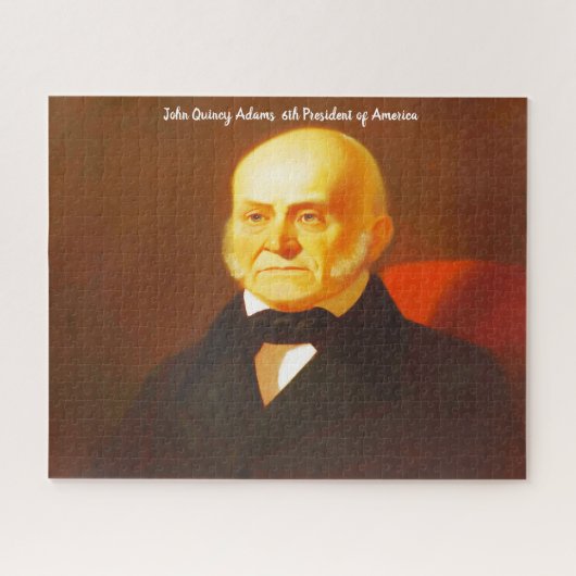 John Quincy Adams 6th President of America. ジグソーパズル (横)