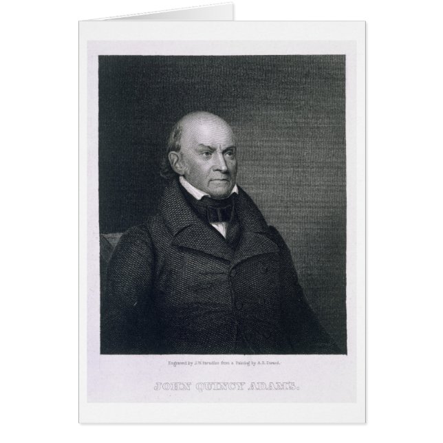 John Quincy Adams、John Wesley Paradisによる刻印 (正面)