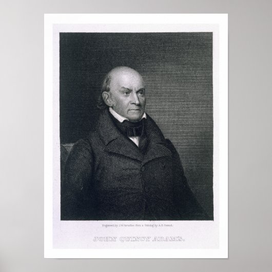 John Quincy Adams、John Wesley Paradisによる刻印 ポスター (正面)