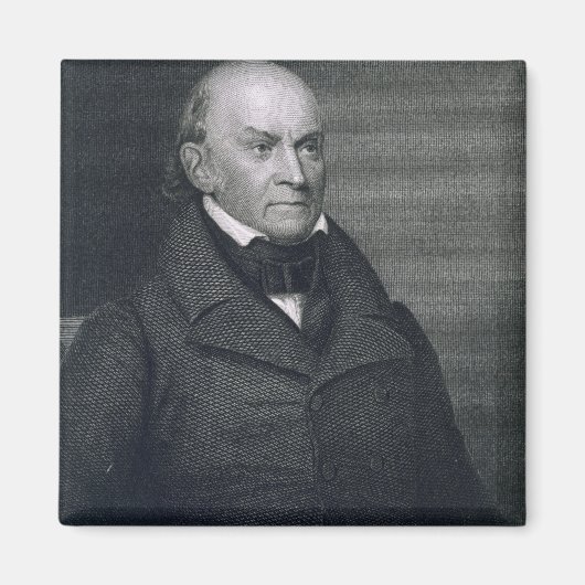 John Quincy Adams、John Wesley Paradisによる刻印 マグネット (正面)