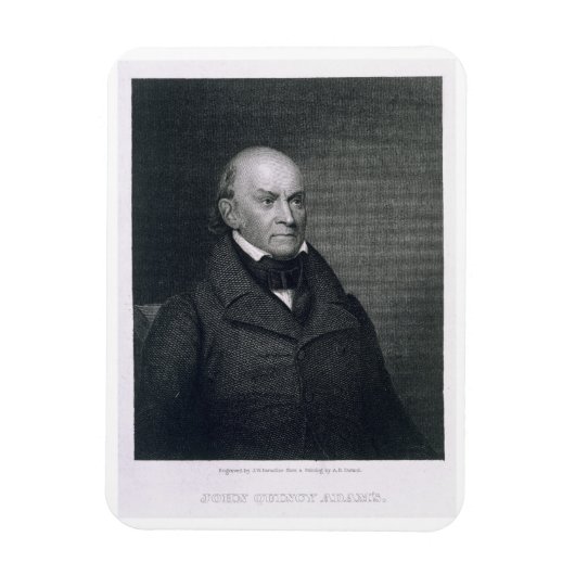 John Quincy Adams、John Wesley Paradisによる刻印 マグネット (縦)