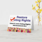 John R. Lewis選挙権整備法 カード (黄色い花)