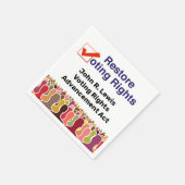 John R. Lewis選挙権整備法 スタンダードカクテルナプキン (角)