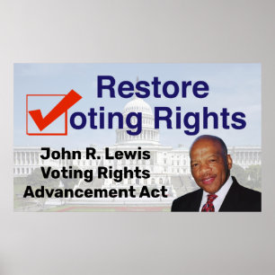 John R. Lewis選挙権整備法 ポスター