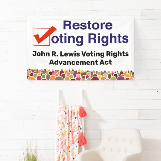 John R. Lewis選挙権整備法 横断幕 (インサイチュ)