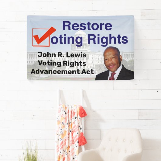 John R. Lewis選挙権整備法 横断幕 (インサイチュ)