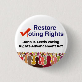 John R. Lewis選挙権整備法 缶バッジ