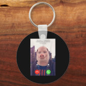 John Rk Is Calling Funny Answer Call Phone キーホルダー (正面)