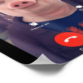 John Rk Is Calling Funny Answer Call Phone  ポスター (角)