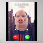 John Rk Is Calling Funny Answer Call Phone  ポスター (正面)