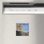 John Roebling Bridge Cincinnati Photo Magnet マグネット (インサイチュ (食洗機))