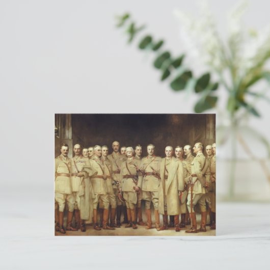 John Sargent – 第一次世界大戦の将校 ポストカード (スタンド正面)