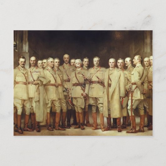 John Sargent – 第一次世界大戦の将校 ポストカード (正面)