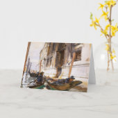 John Singer Sargentによるゴンドラのシエスタ カード (黄色い花)