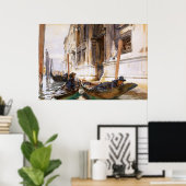 John Singer Sargentによるゴンドラのシエスタ ポスター (ホームオフィス)