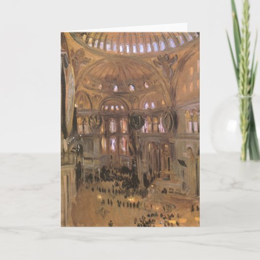 John Singer Sargentによるサンタソフィアのスケッチ シーズンカード (正面)