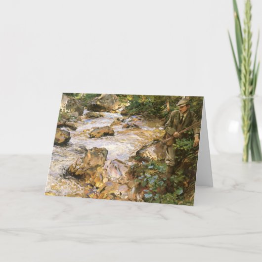 John Singer Sargentによるチロルのトルートストリーム カード (正面)