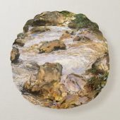 John Singer Sargentによるチロルのトルートストリーム ラウンドクッション (正面)