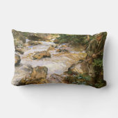 John Singer Sargentによるチロルのトルートストリーム ランバークッション (裏面)