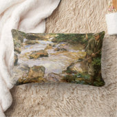 John Singer Sargentによるチロルのトルートストリーム ランバークッション (ブランケット)