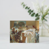 John Singer Sargentによる彼のスタジオでのアーティスト ポストカード (スタンド正面)