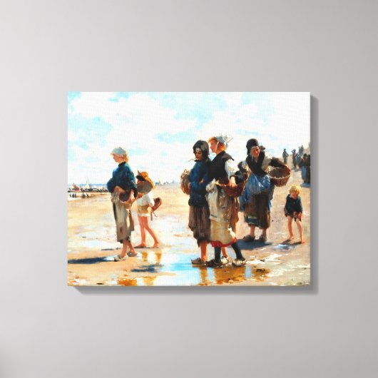 John Singer Sargentによる魚への旅程 キャンバスプリント (正面)