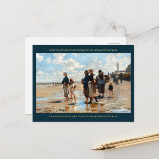 John Singer Sargentによる魚への旅程 ポストカード (正面/裏面インサイチュ)